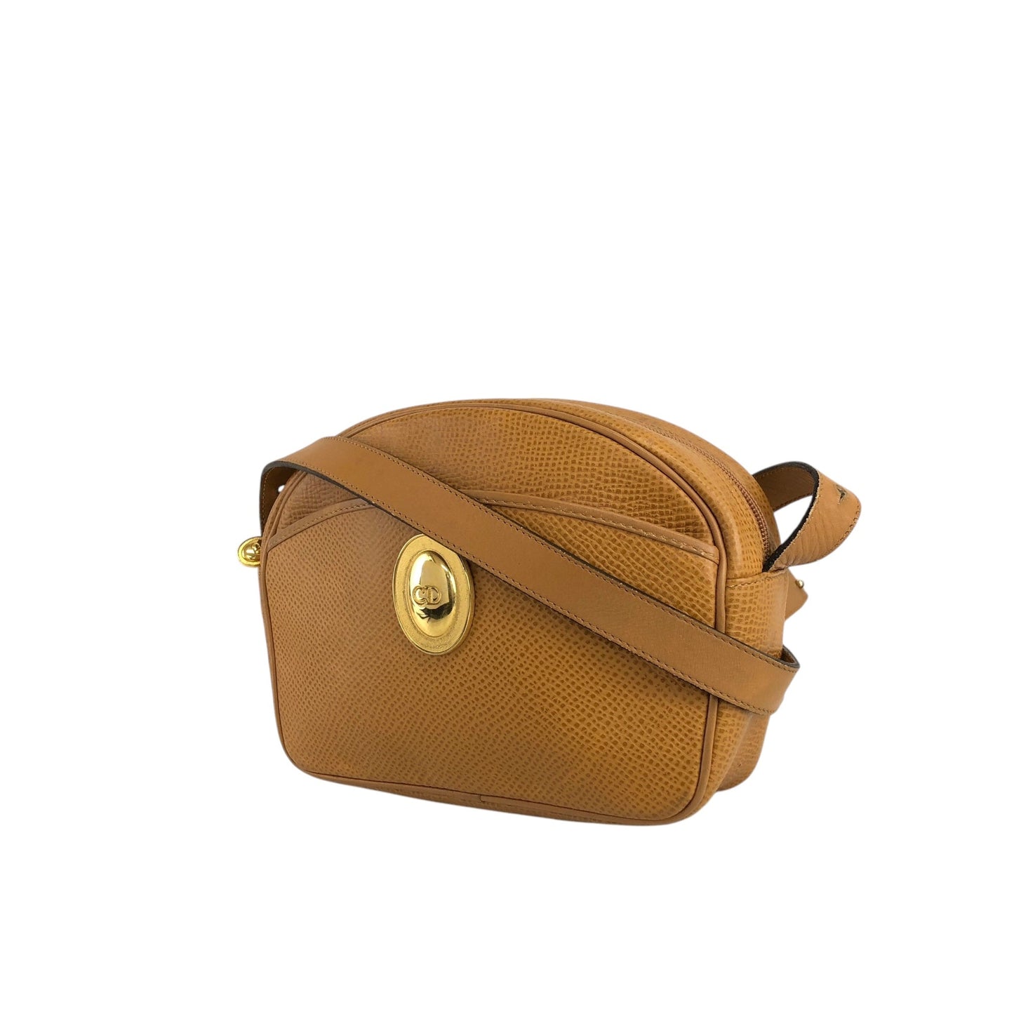 Christian Dior CD Logo Shoulder bag Camel Vintage vnnr4u