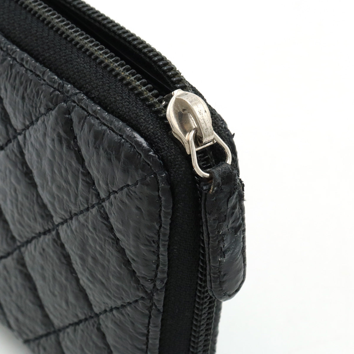 Chanel MATRACE COCOMARK ROUND Long Wallet TWID LEADER BLACK BLACK SILVER A50097 BLUMIN BLUMIN MARKET SHOP