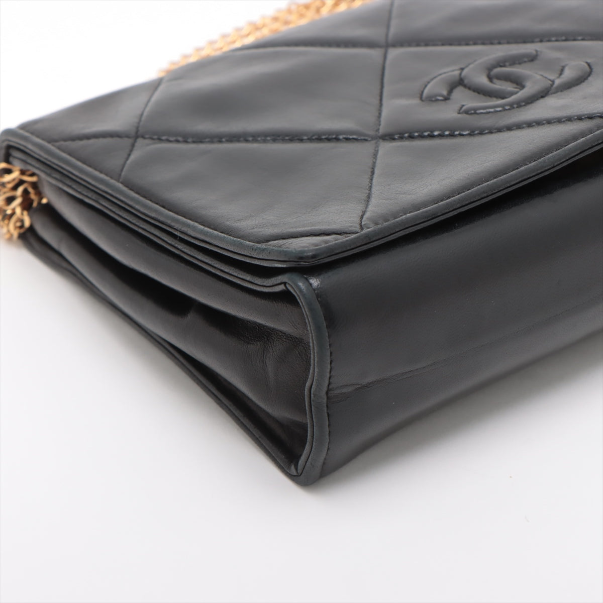 Chanel Coco Chain Shoulder Bag Black G 0th