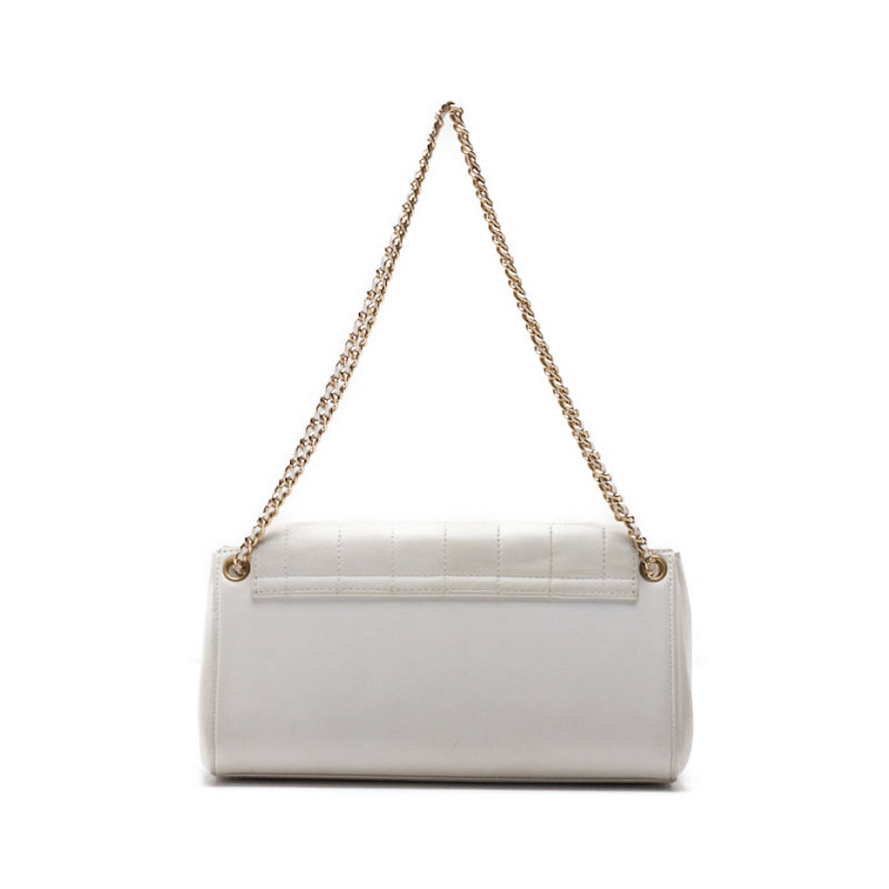 CHANEL Chocolate Bar 2.55 Lock Chain Shoulder White (Gen Gold ) Shoulder Bag Mini Shoulder Bag Bag Hybrid 【 Ship】 Himalan Online