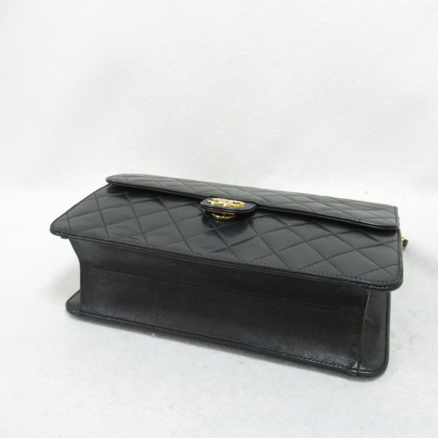 Chanel Chantal Matrasse Push Chain Shoulder Bag S Black Rope