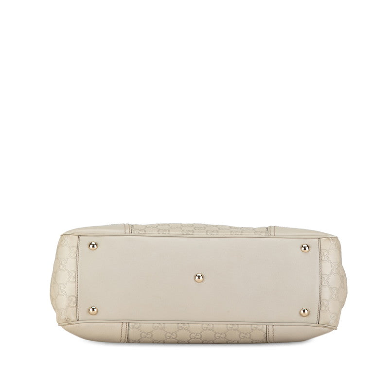 Gucci Handbag 177052 Ivory White Leather Gucci