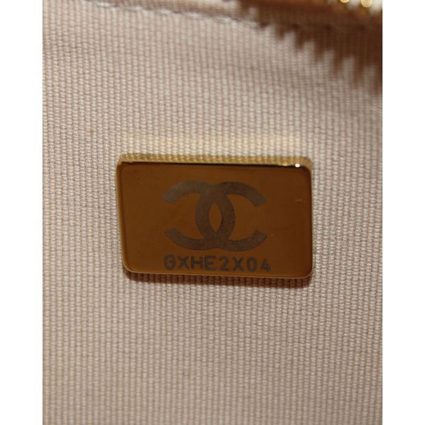 CHANEL Moon Small Hobo Bag in Beige Leather