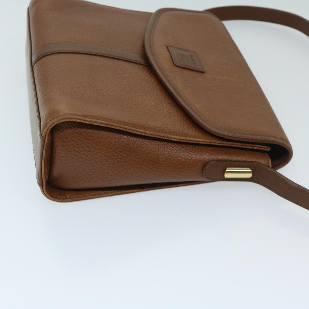 BURBERRYSs Shoulder Bag Leather Brown Auth ac2838