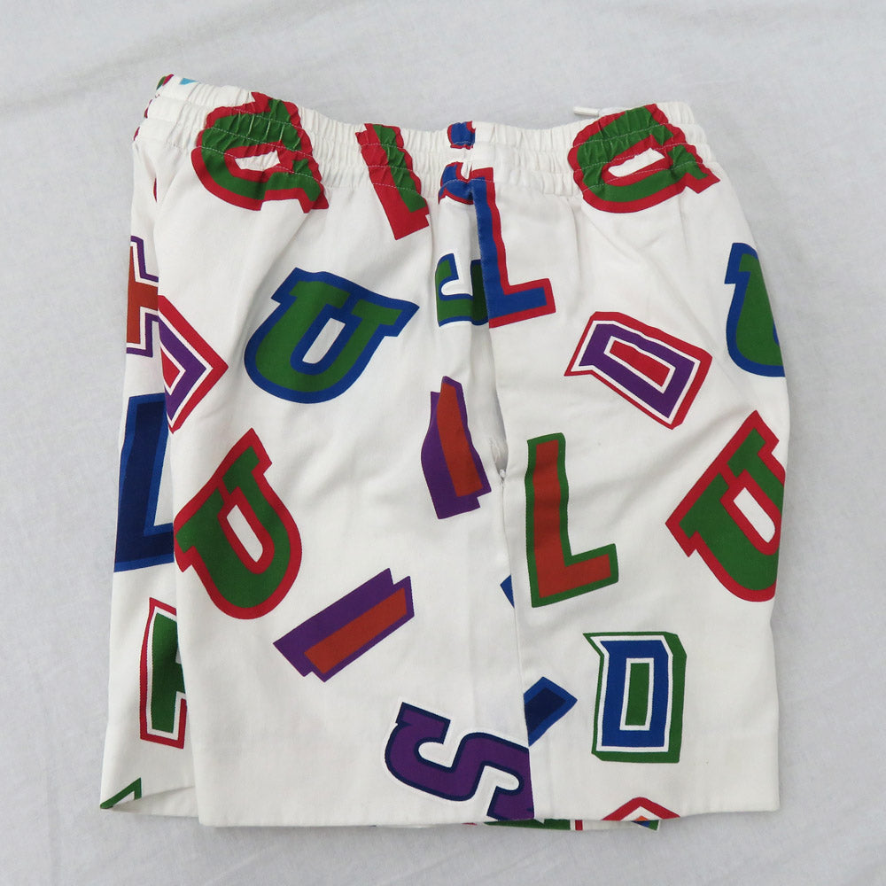 Louis Vuitton NBA Printed Shoes 21AW M Size White X Multicolor Half Pants Basketball Bottoms Apparel Dress Wedding