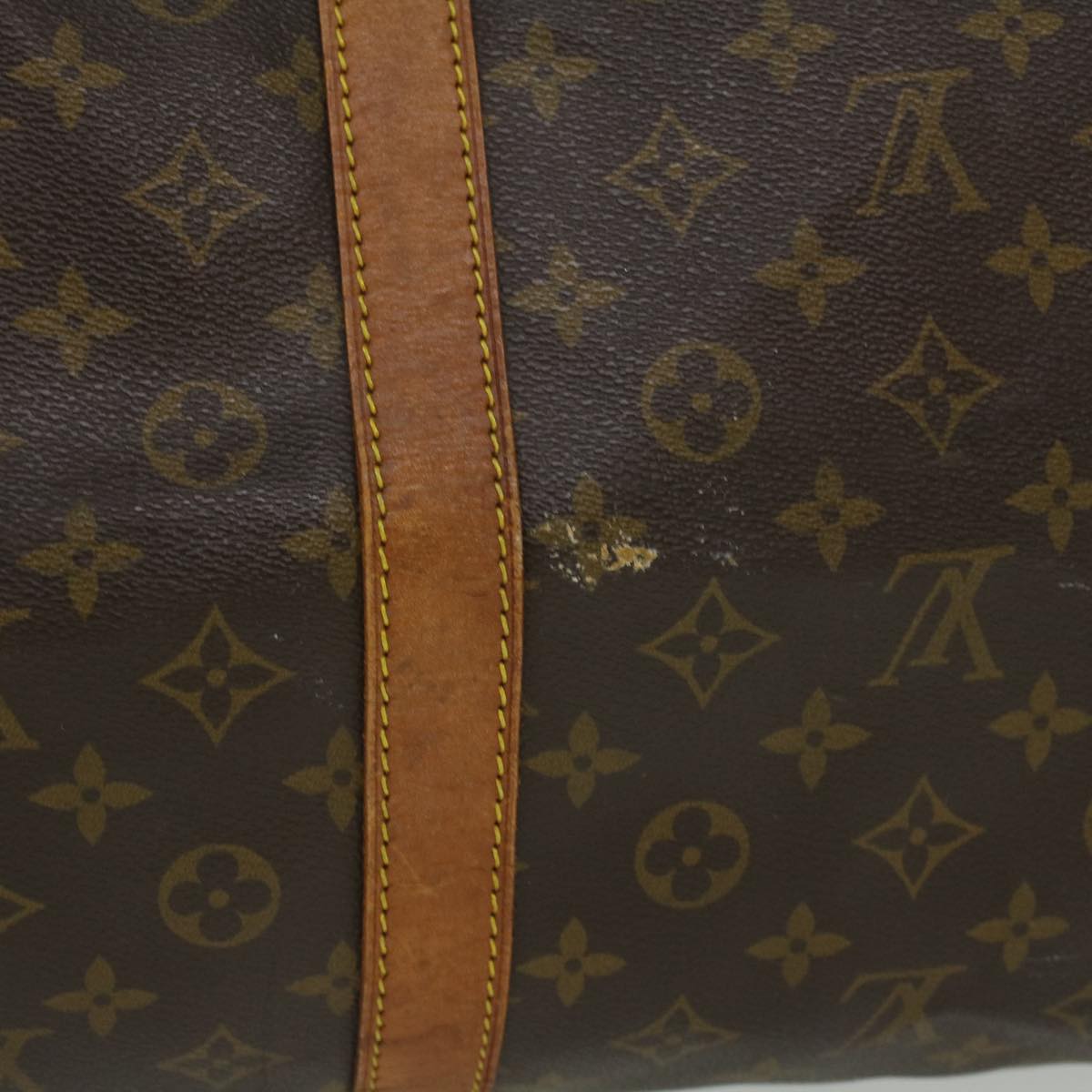 LOUIS VUITTON Monogram Keepall Bandouliere 60 Boston Bag M41412 LV Auth am3504