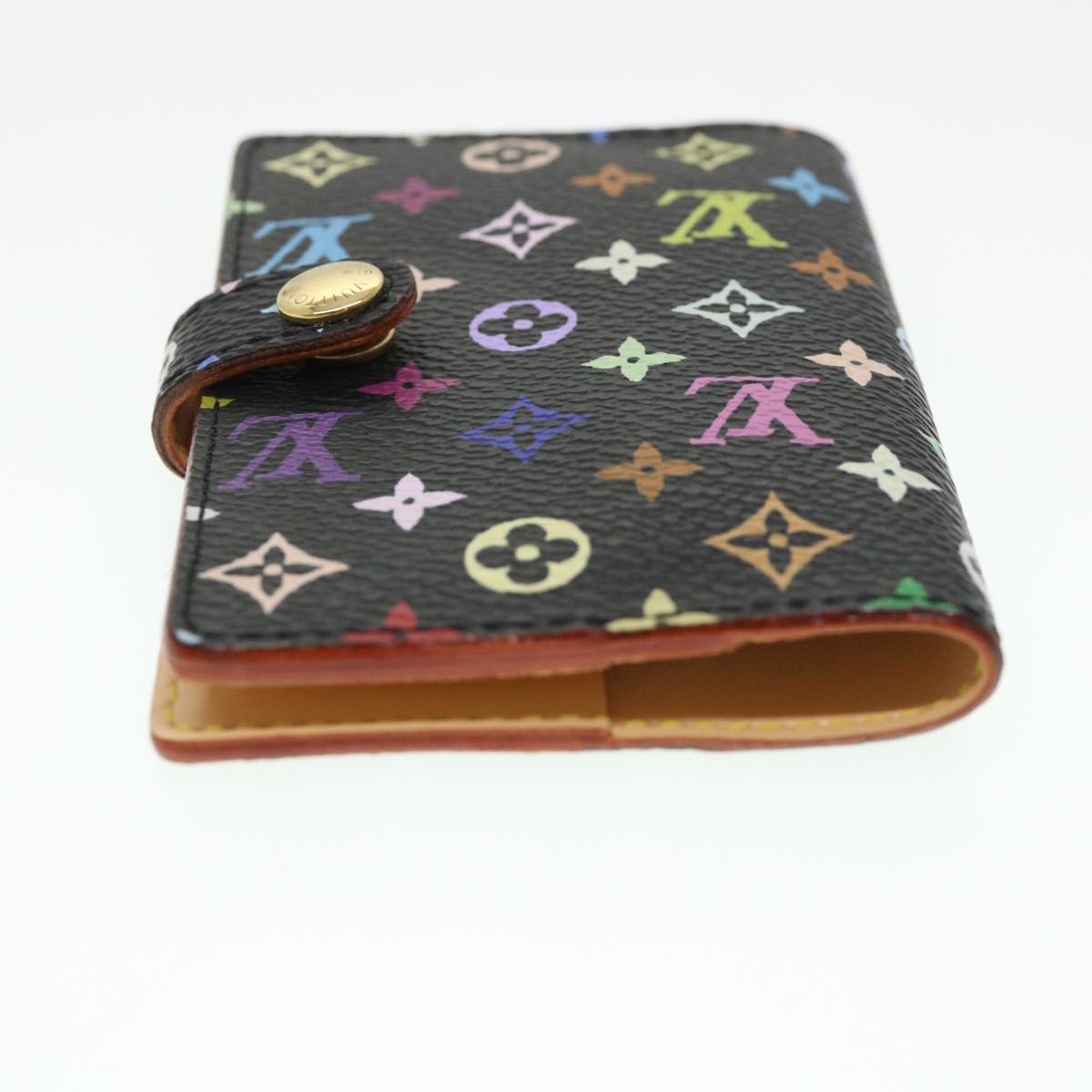 LOUIS VUITTON Multicolor Carnet de Val Mini Agenda Black M92652 LV Auth am4066