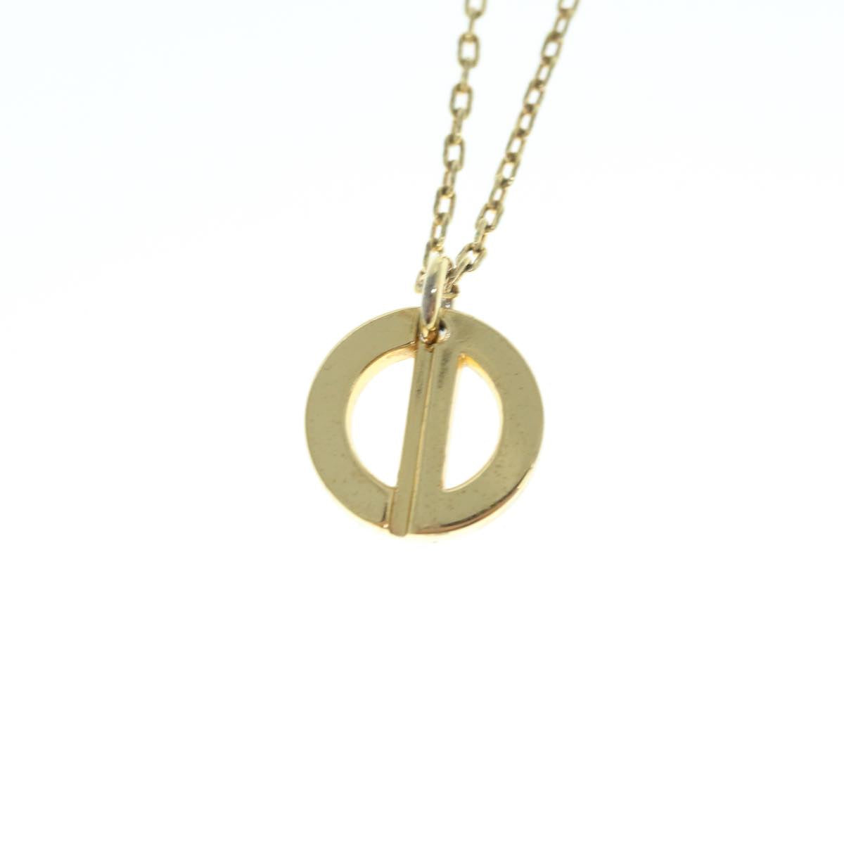 CHRISTIAN DIOR Necklace metal Gold Auth am5521