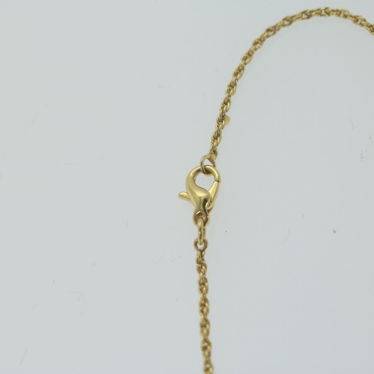 CHRISTIAN DIOR Necklace metal Gold Auth am5777