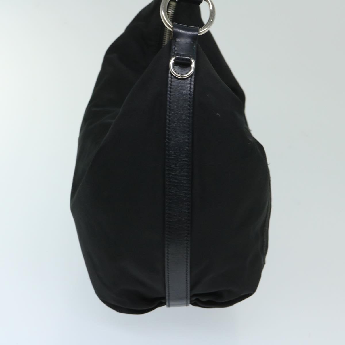 PRADA Shoulder Bag Nylon Black Auth am5930