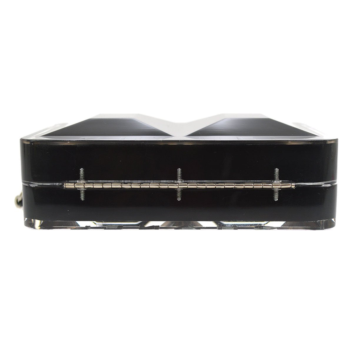 CHANEL 2004-2005 Black acrylic Evening Bag ao24589