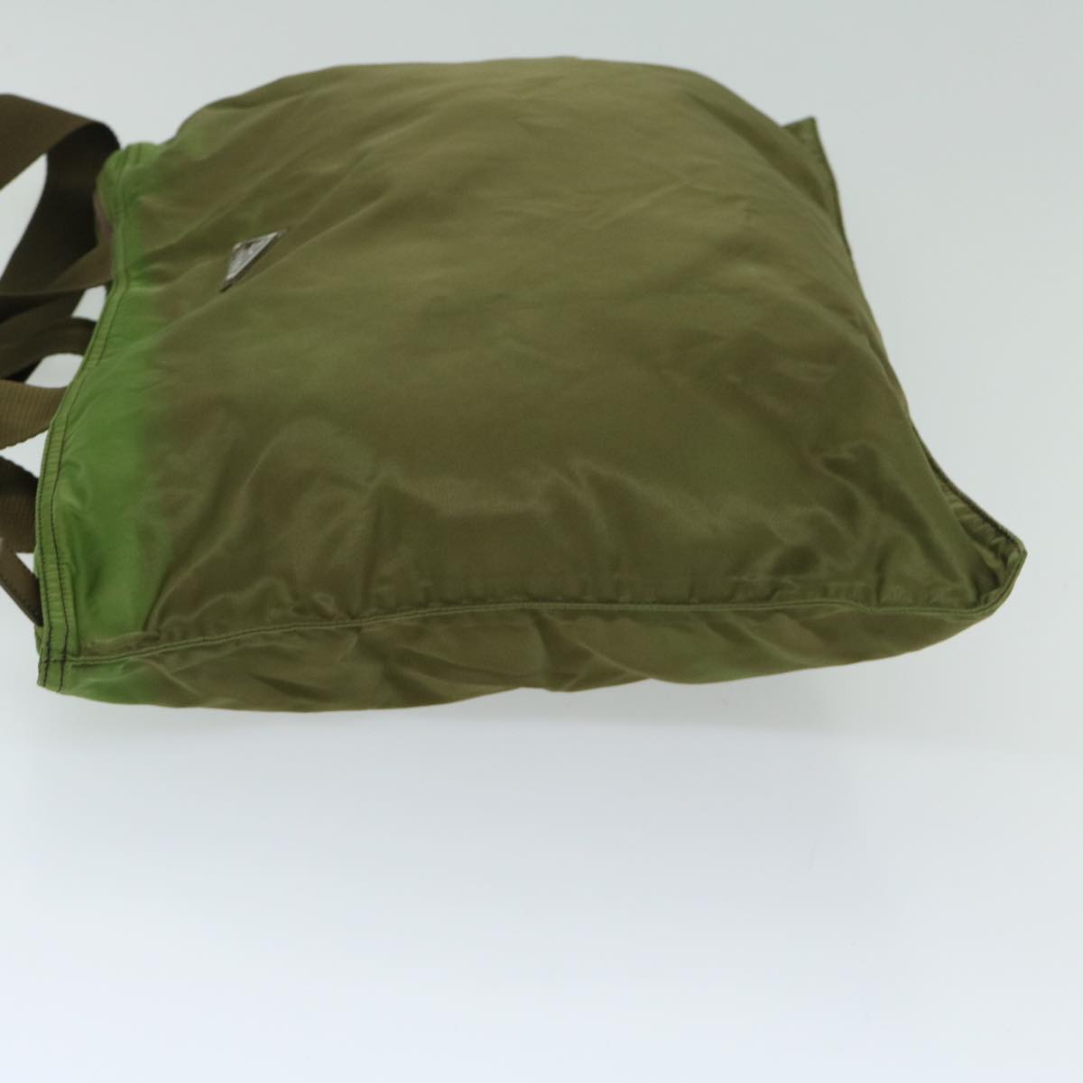 PRADA Tote Bag Nylon Khaki Auth ar11532