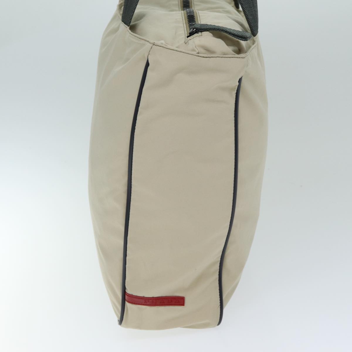 PRADA Sports Tote Bag Nylon Beige Auth ar11955B