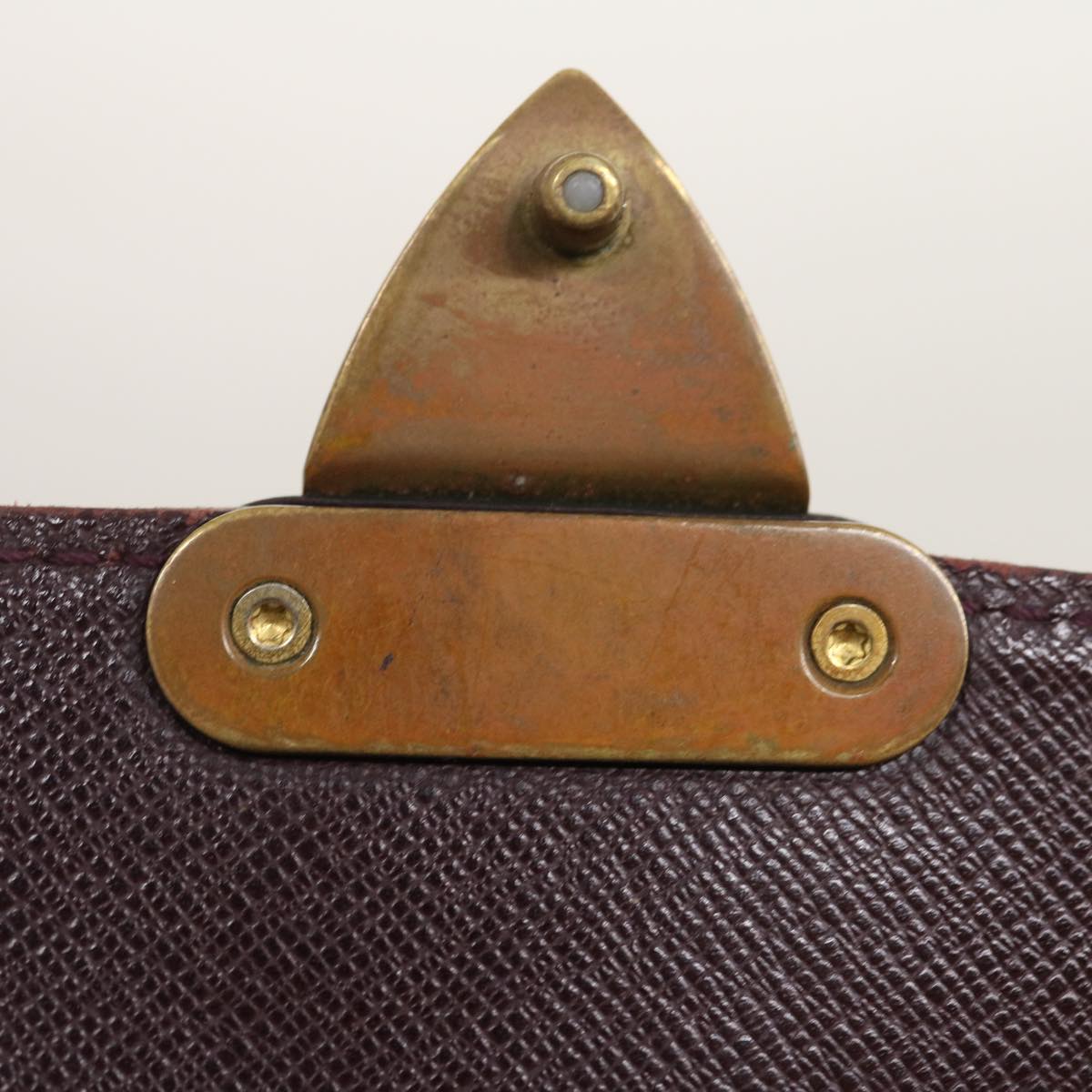 LOUIS VUITTON Taiga Serviette Moskova Business Bag Acajou M30036 LV Auth ar6874