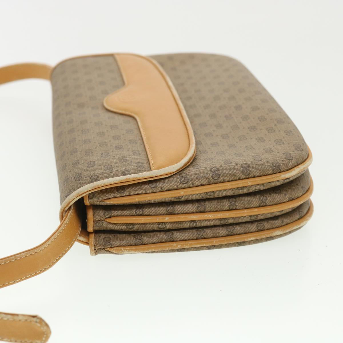 GUCCI Micro GG Canvas Shoulder Bag Beige ar8365