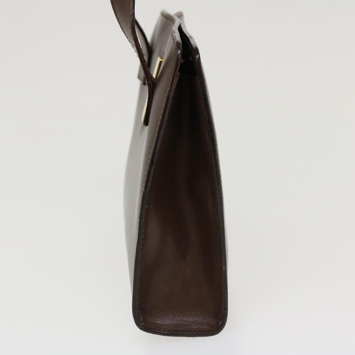 GUCCI Hand Bag Leather Brown ar9113