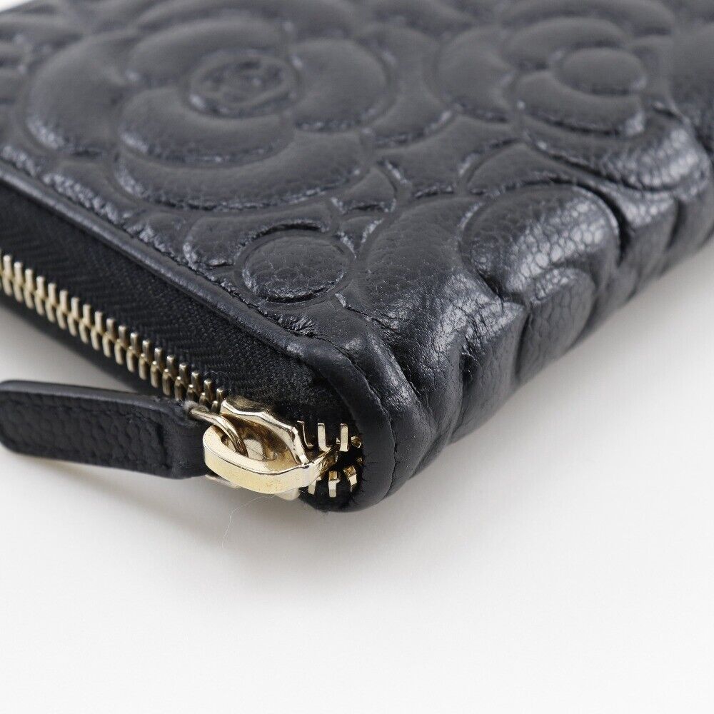 Chanel Coco Mark Camelia Embossed Black