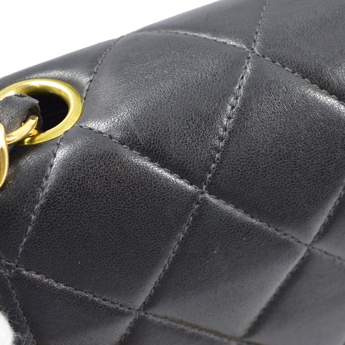 Chanel Black Lambskin Small Diana