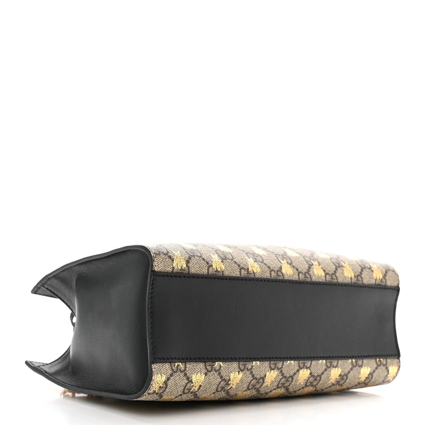 Gucci Gg Supreme Bees Small Padlock Tote