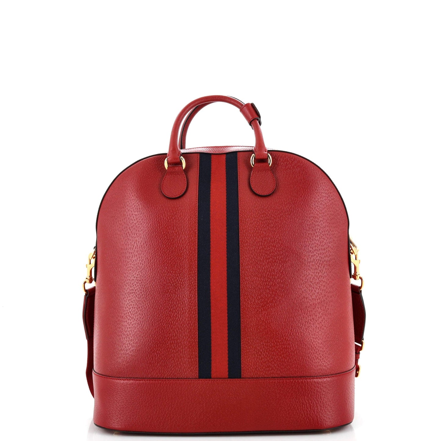 Gucci Savoy Web Bowling Tote Leather