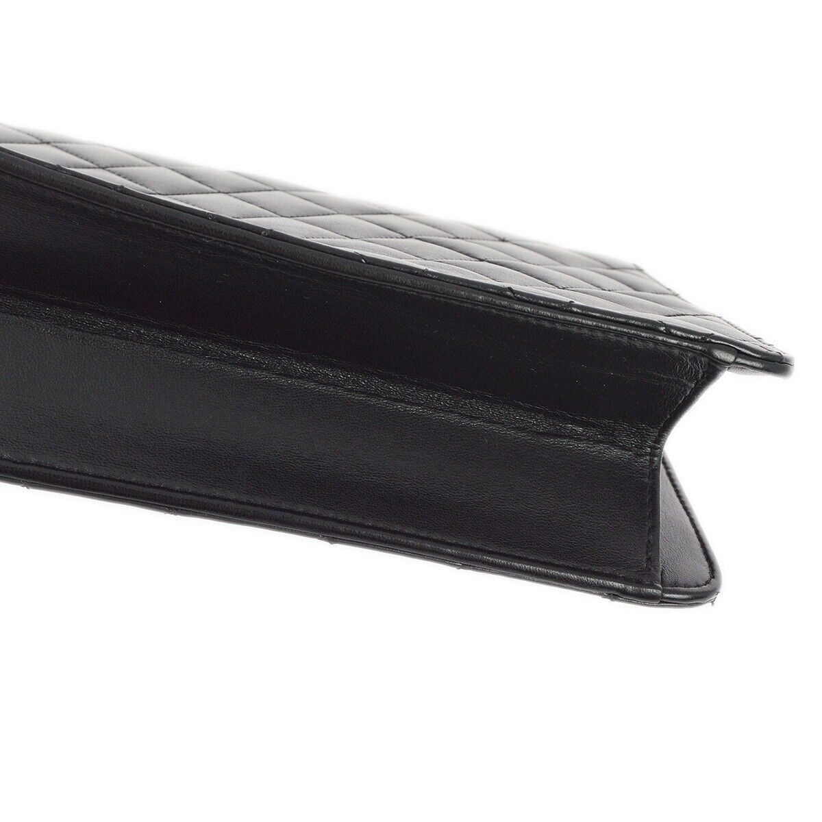 Chanel Black Lambskin Turnlock Medium
