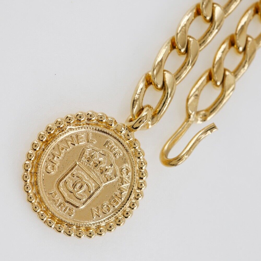 Chanel Chain Belt Plated Gold Women