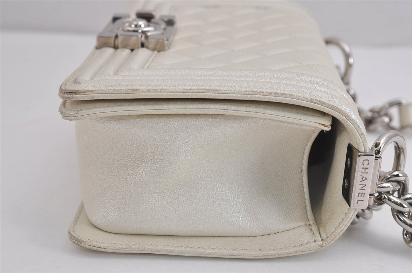 Chanel Boy Calf Skin Matelasse Cc