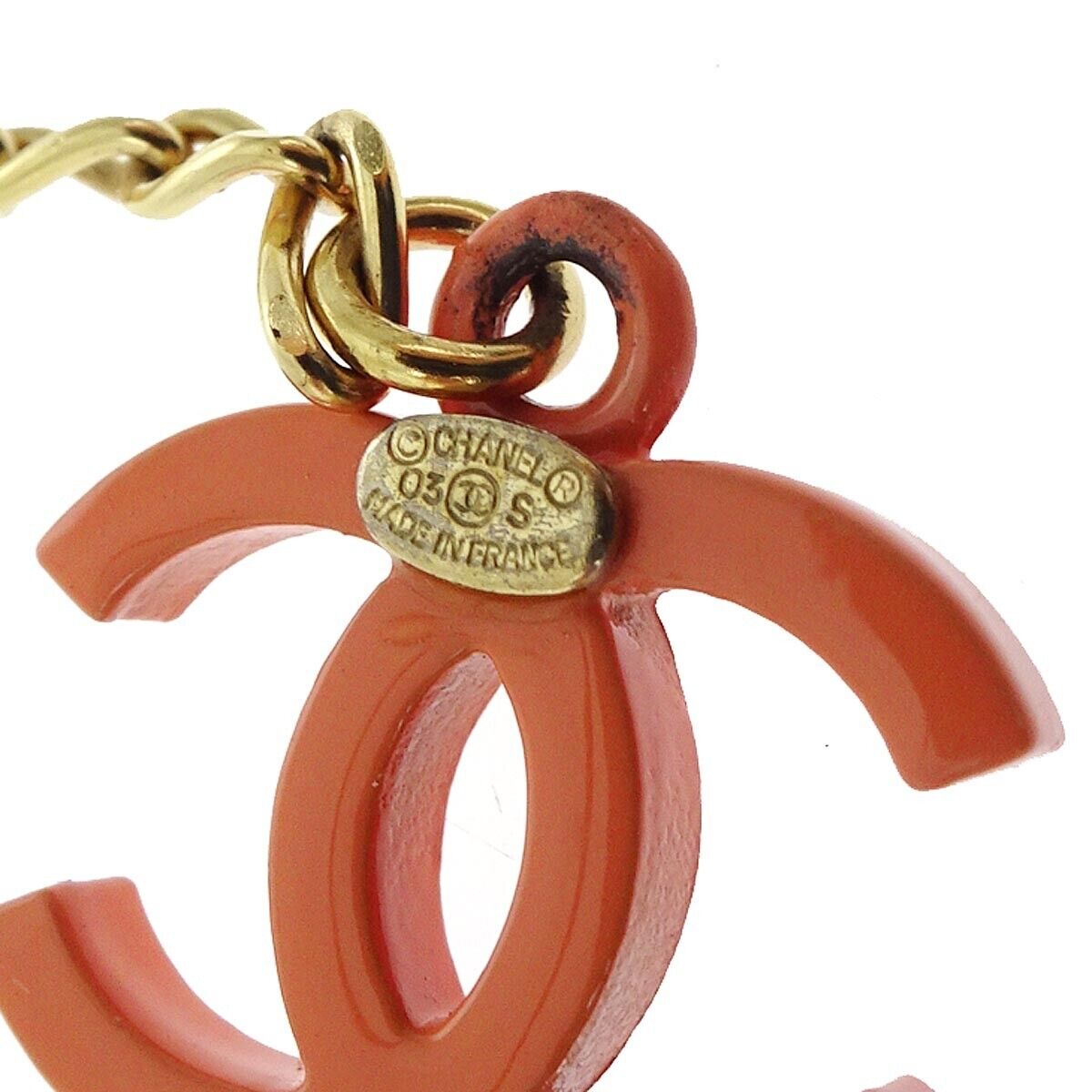 Chanel Gold Cc Pendant Necklace 03S