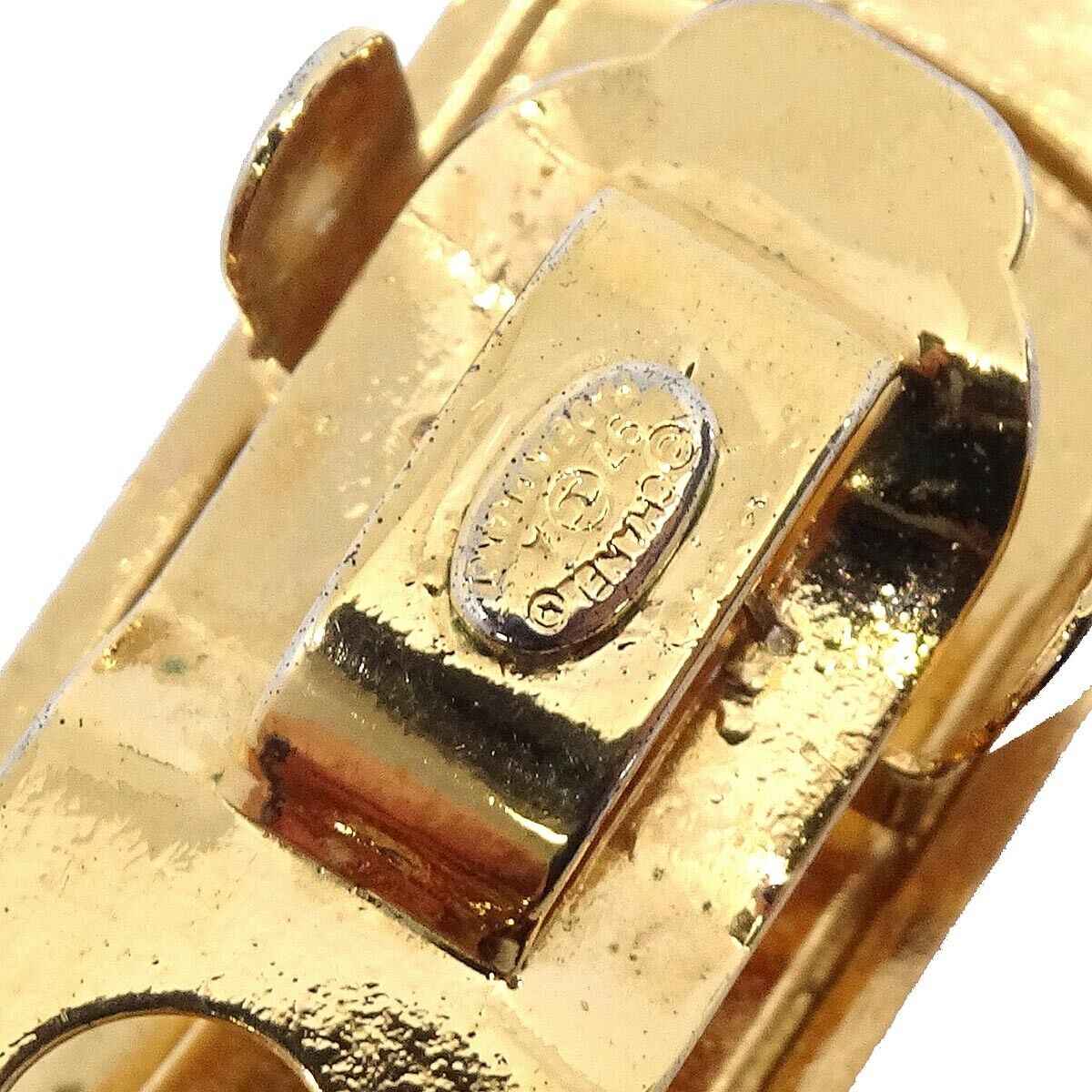 Chanel Hair Clip Hairpin Barrette Gold