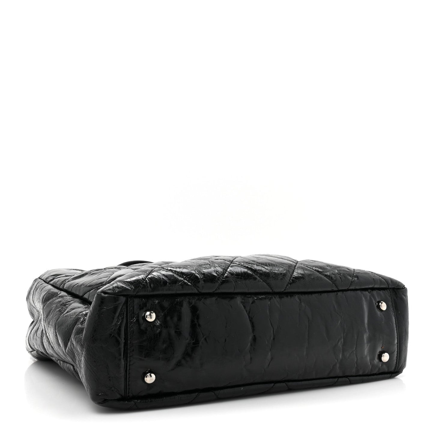 Chanel Glazed Calfskin Quilted Tweed