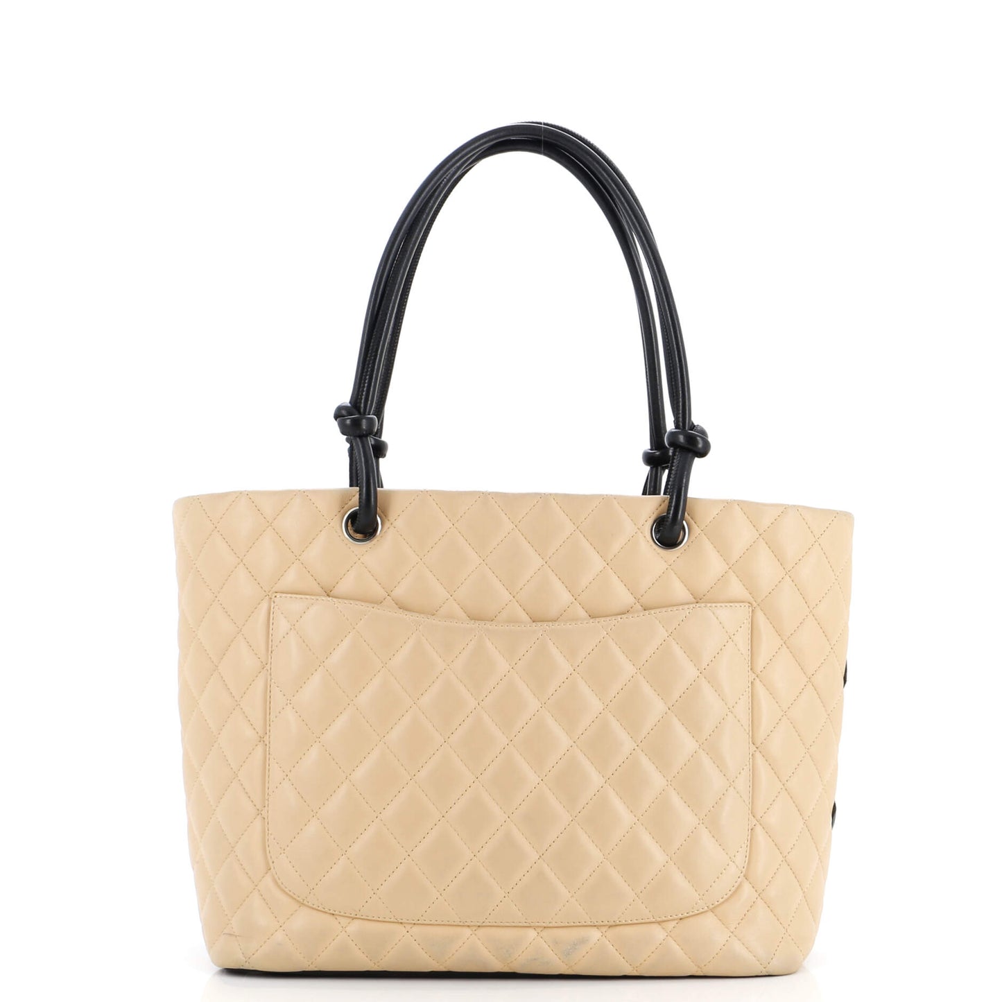 Chanel Cambon Tote Quilted Leather Large