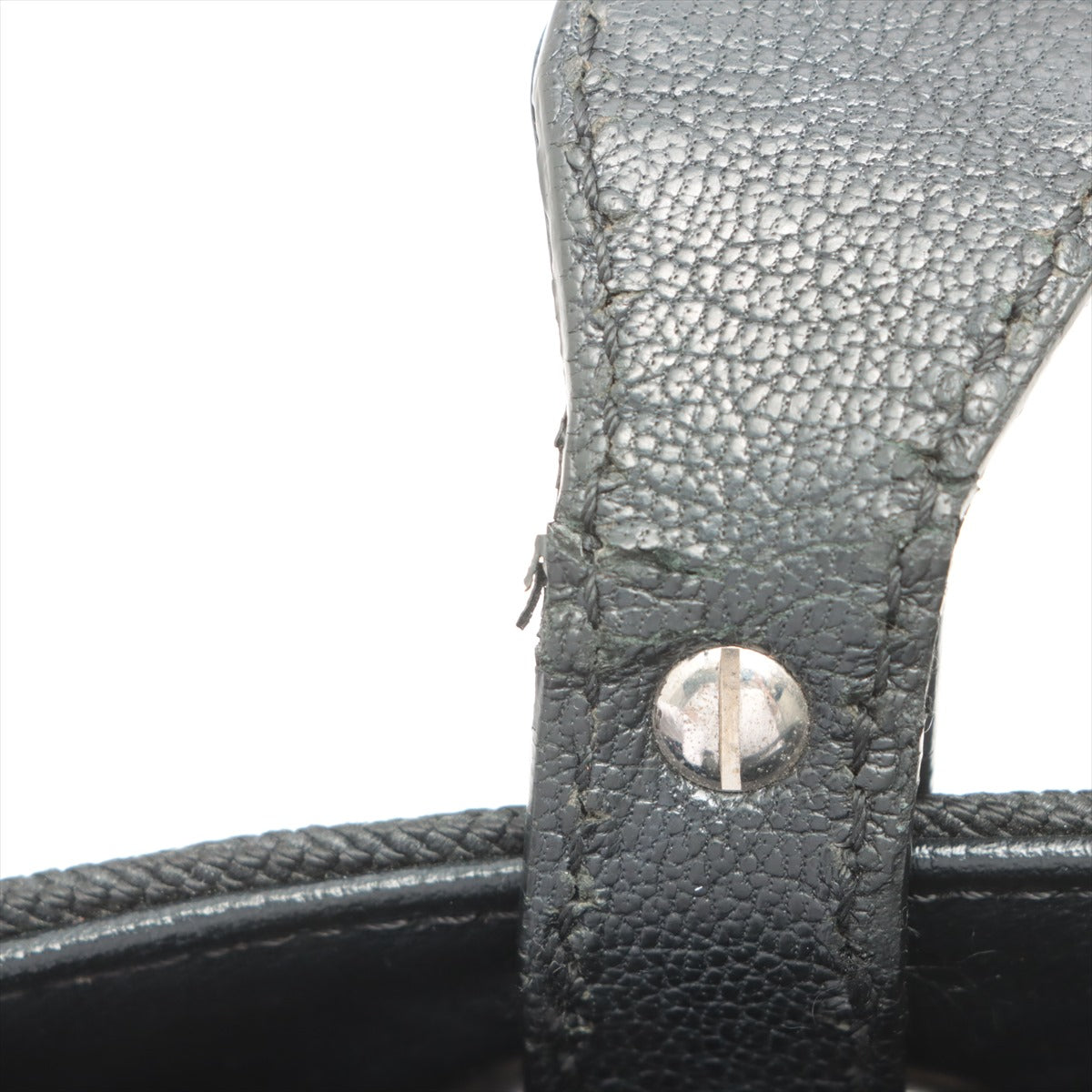 Chanel PARIBIARITZ PM Linen Tote Bag Black Silver Gold