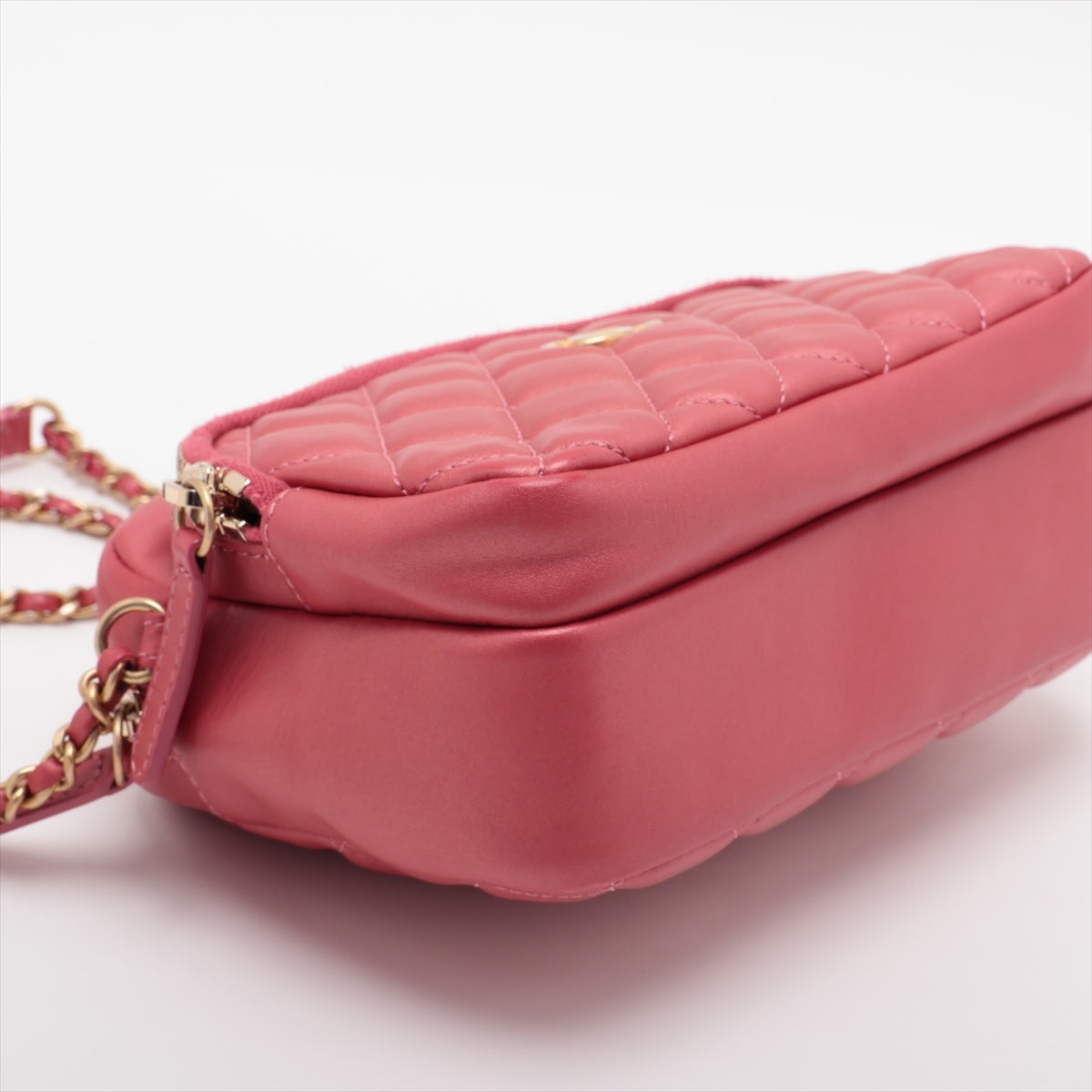 Chanel Lambskin Chain Shoulder Bag Pink G 29th