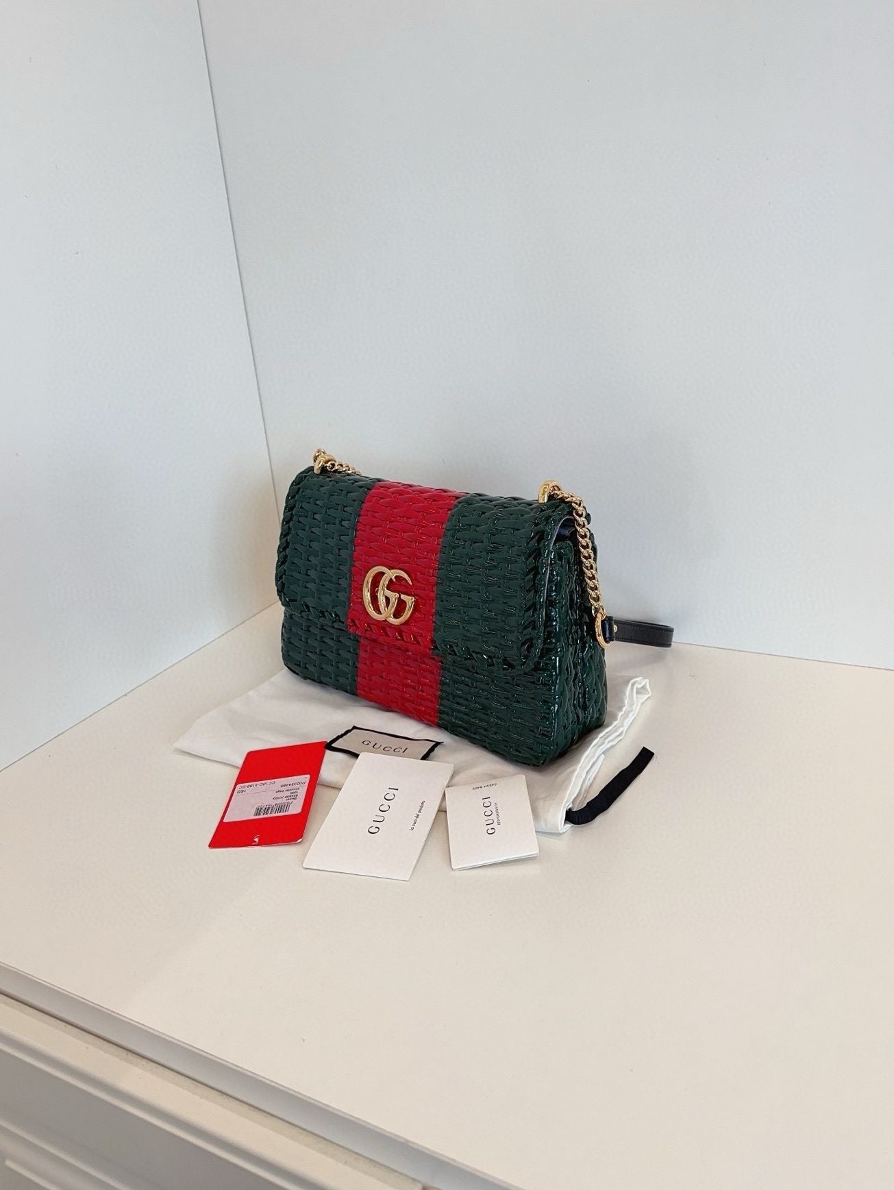 Gucci chain Bag Red& green **cm