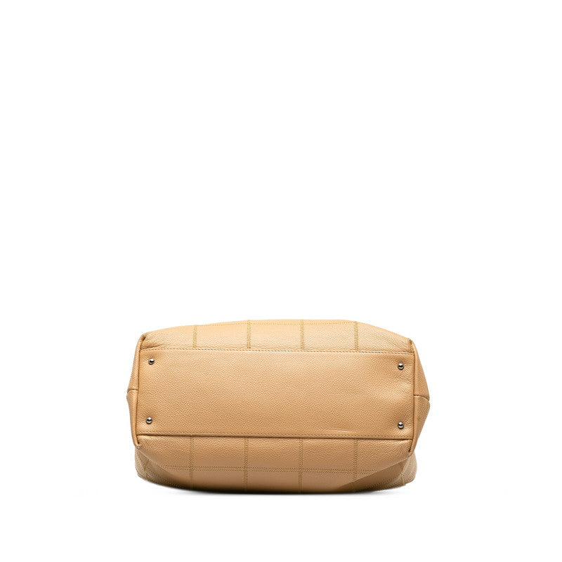 Chanel Chocolate Bar Bag houlder Bag Beige Caviar S CHANEL