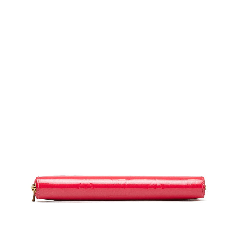Louis Vuitton Monograms Verney Zippie Wallet Long Wallet M93058 Hot Pink Patent Leather Louis Vuitton