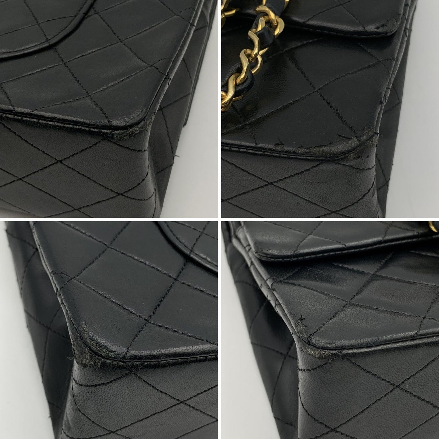 CHANEL Vintage Black Quilted Timeless Classic 2.55 Shoulder Bag 25 Cm