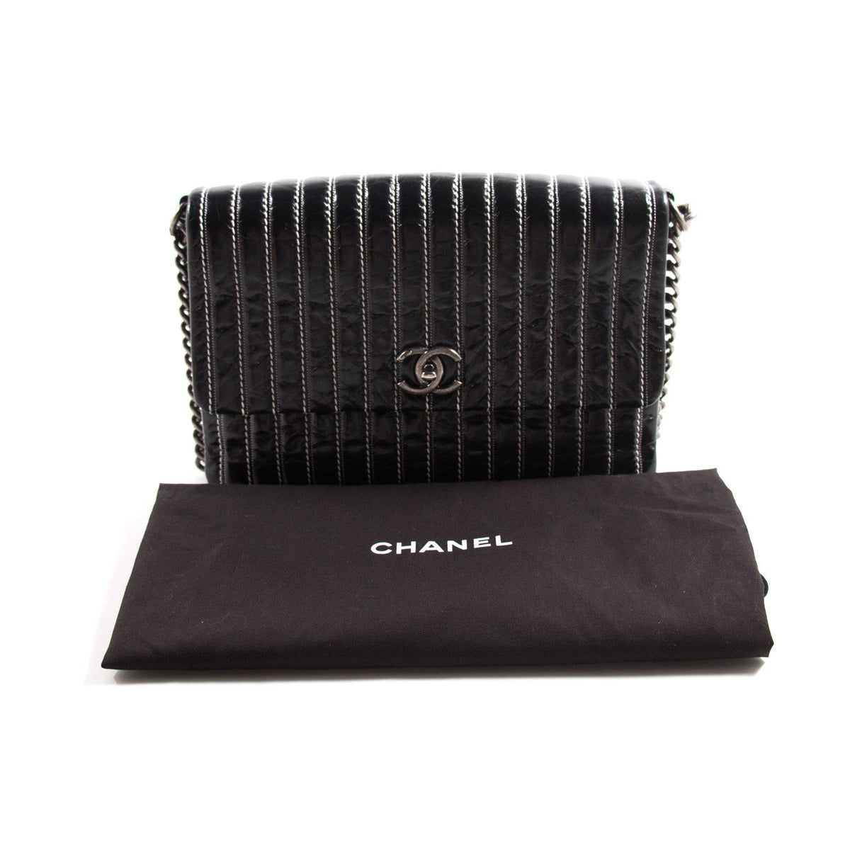 Chanel Vertical Single Flap Bag