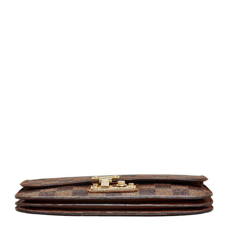 Louis Vuitton Damier Portefolio Ascot Long Wallet N63171 Eve Brown PVC Louis Vuitton