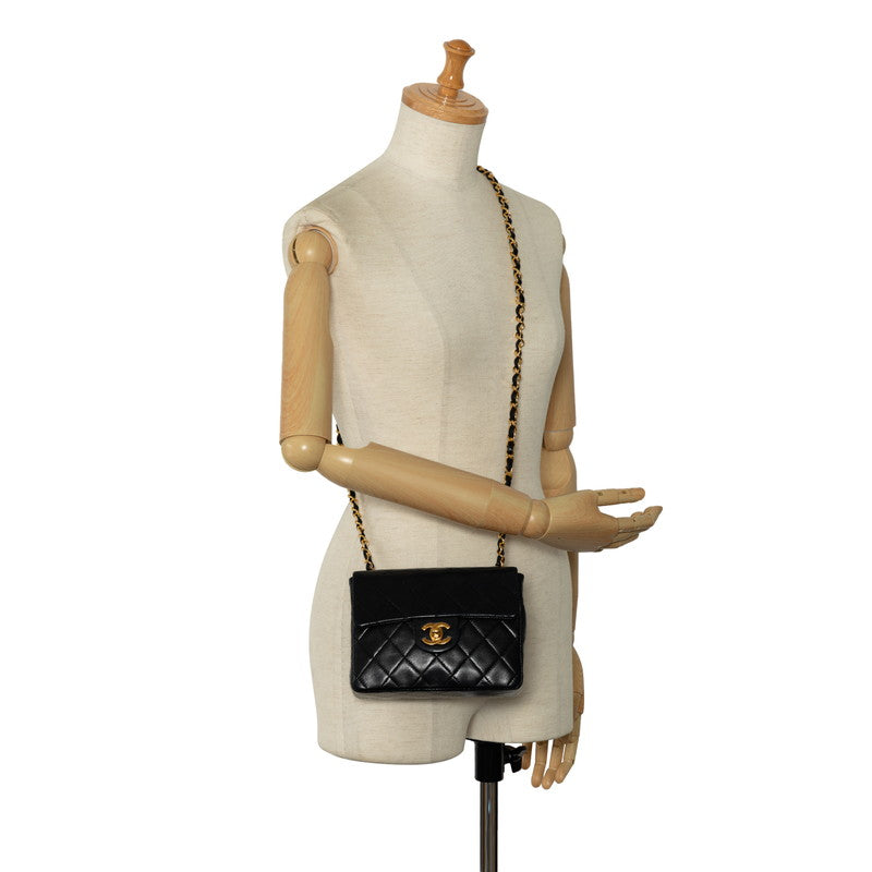 Chanel Mini Mattress Chain houlder Bag Black Chanel