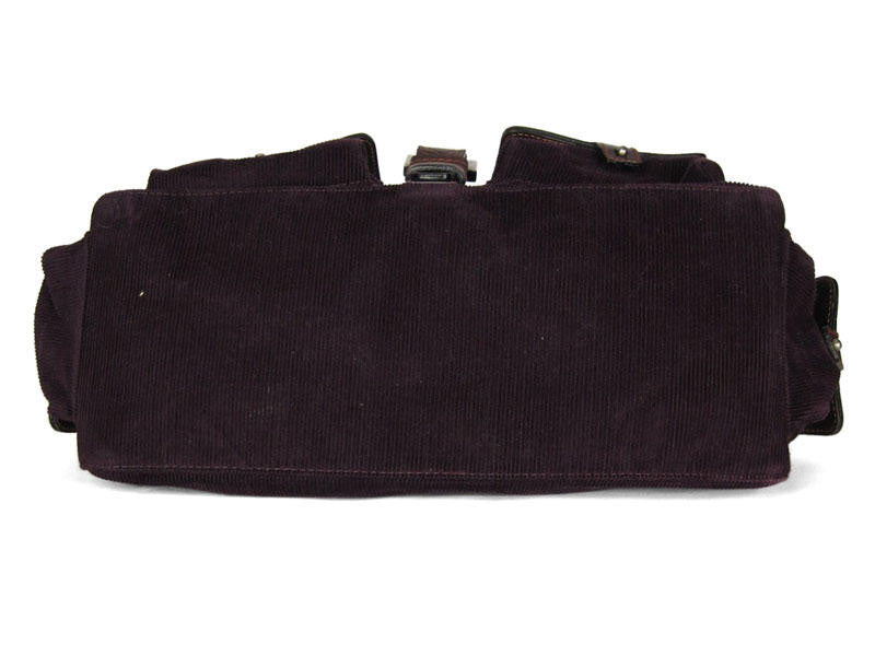 Luella Purple Corduroy Anouk Bag