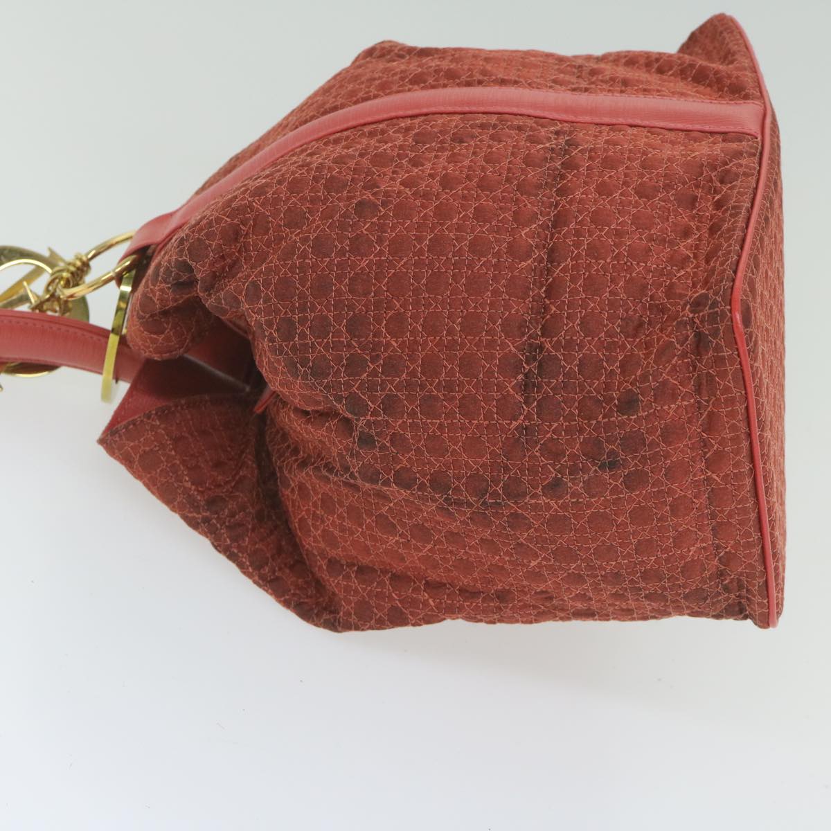 CHRISTIAN DIOR Canage Shoulder Bag Nylon Red Auth bs10264