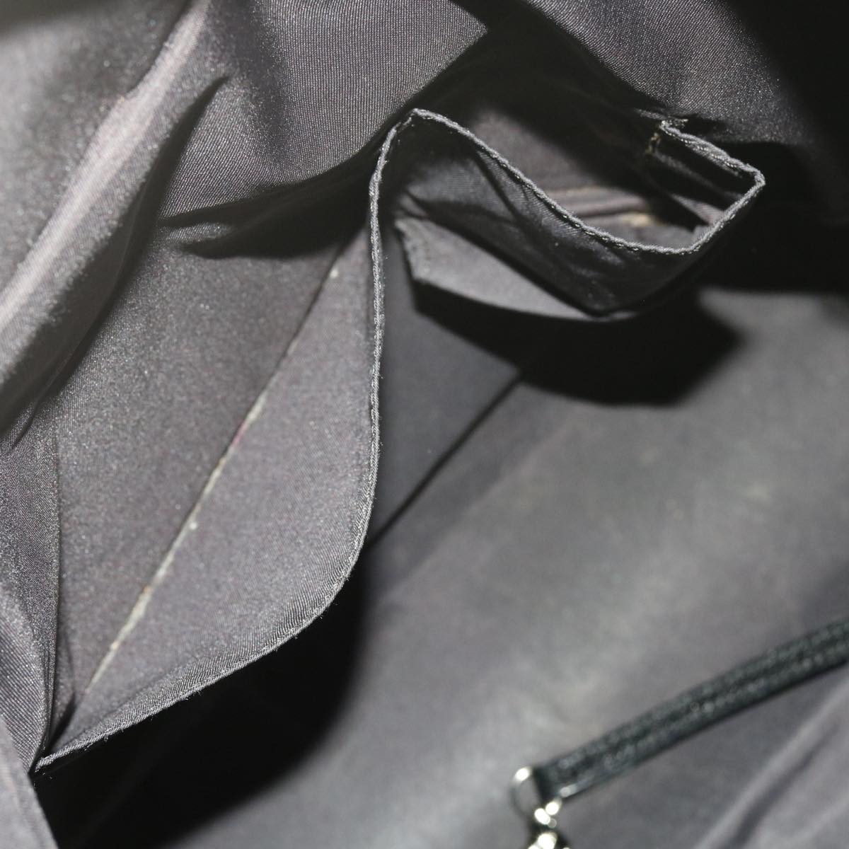 CHANEL Paris Biarritz MM Tote Bag Coated Canvas Black CC Auth bs10905