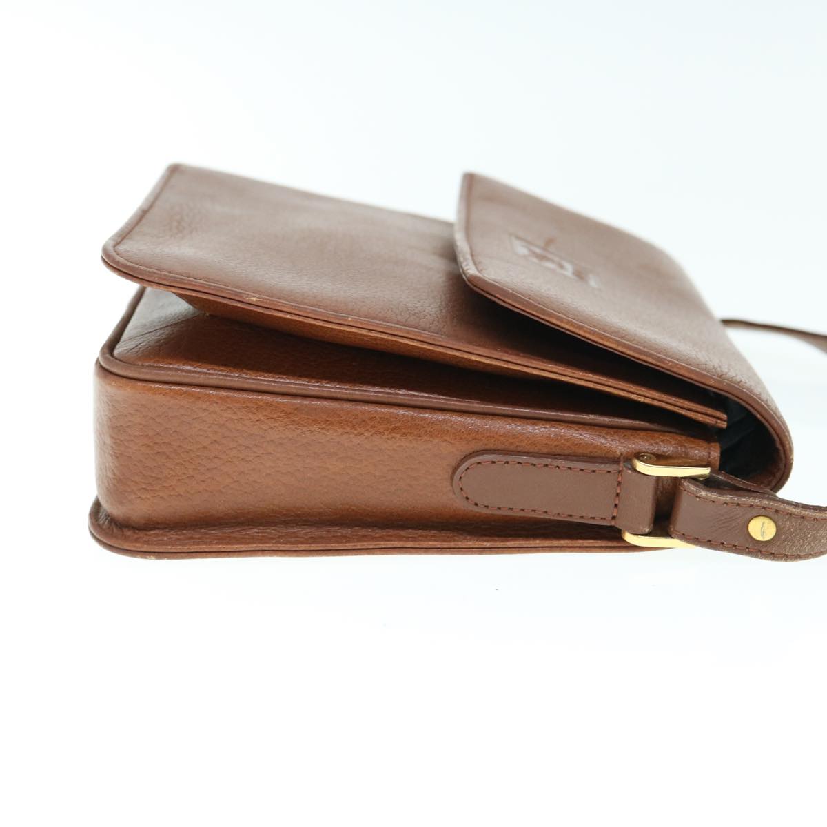 BURBERRYSs Shoulder Bag Leather Brown Auth bs11137