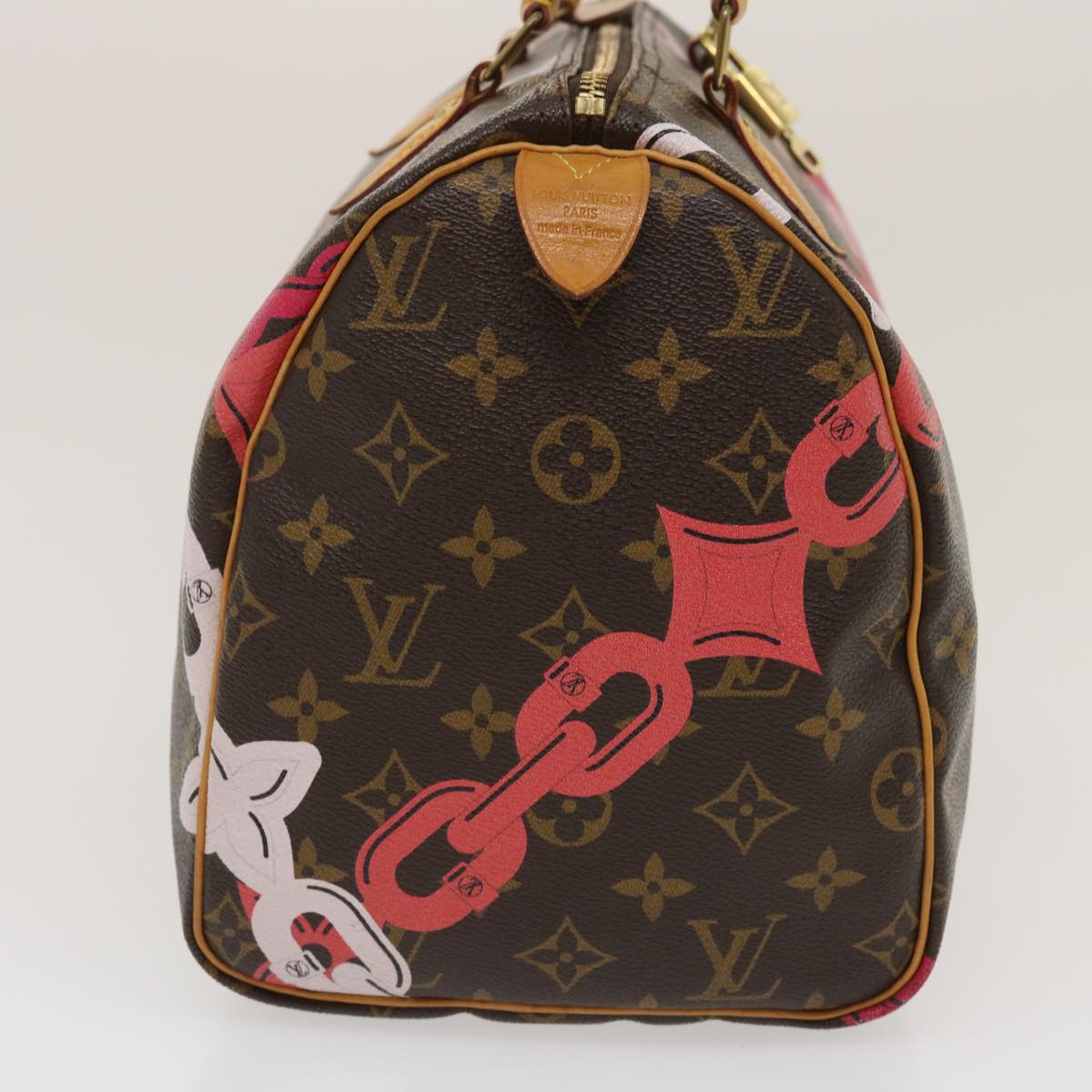 LOUIS VUITTON Monogram Bay Speedy 30 Hand Bag Chain print M41989 LV Auth bs1231A