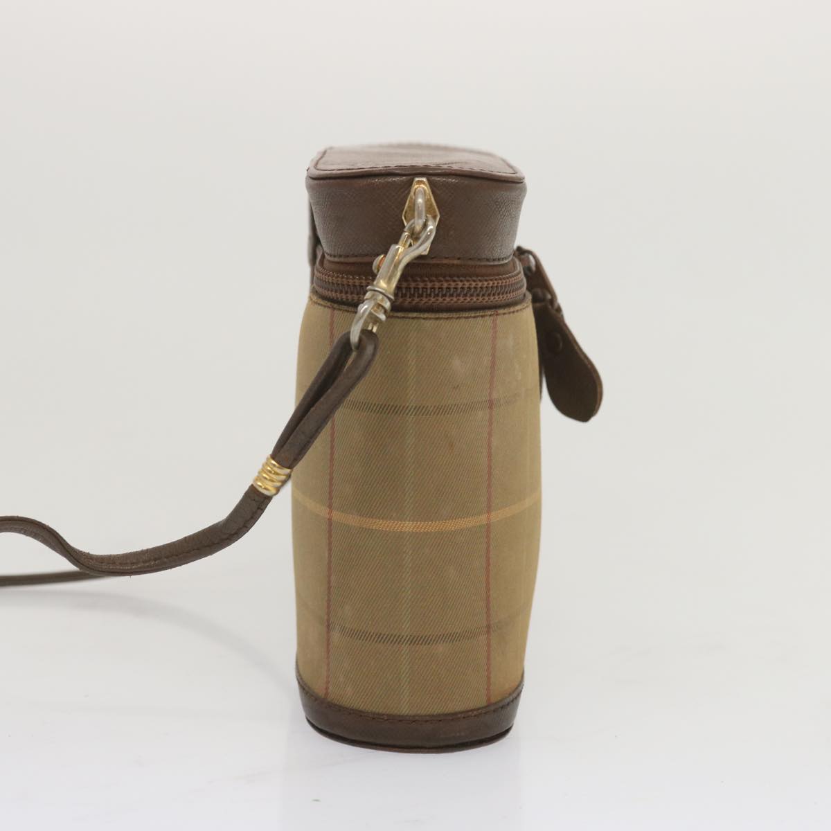 BURBERRYSs Nova Check Shoulder Bag Canvas Beige Auth bs12797