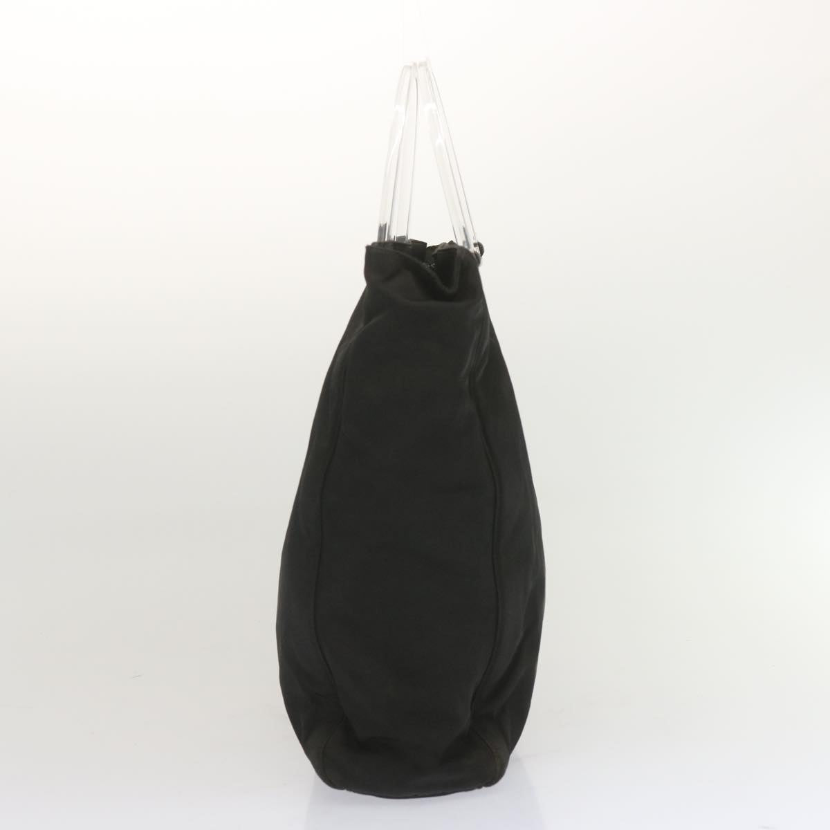PRADA Hand Bag Nylon Black Auth bs12831