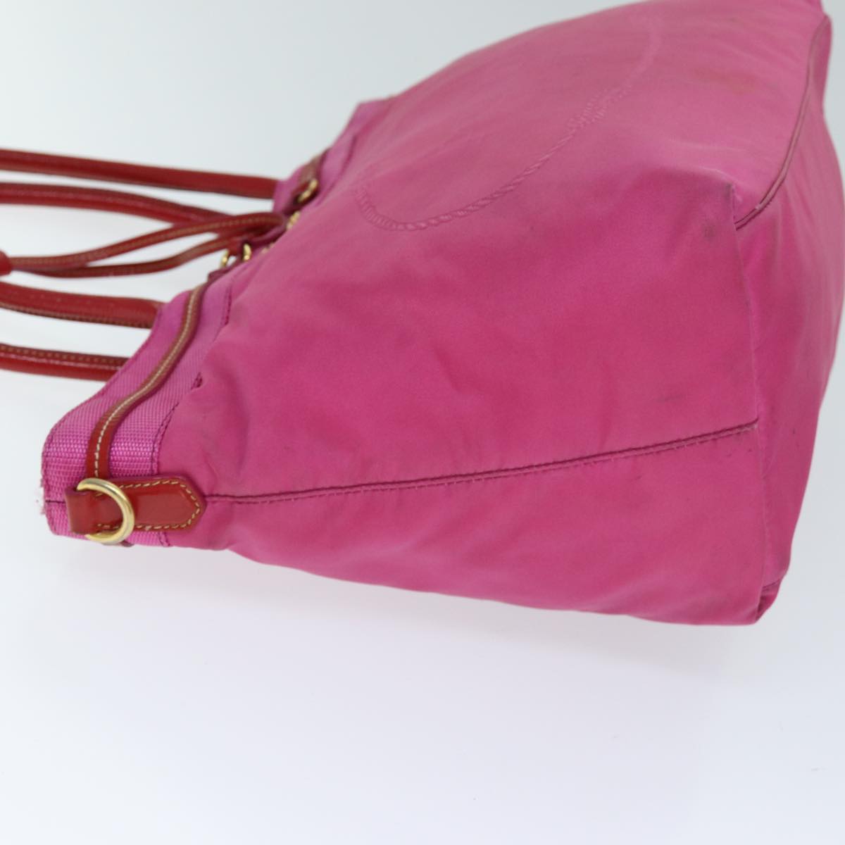 PRADA Tote Bag Nylon Pink Auth bs14285