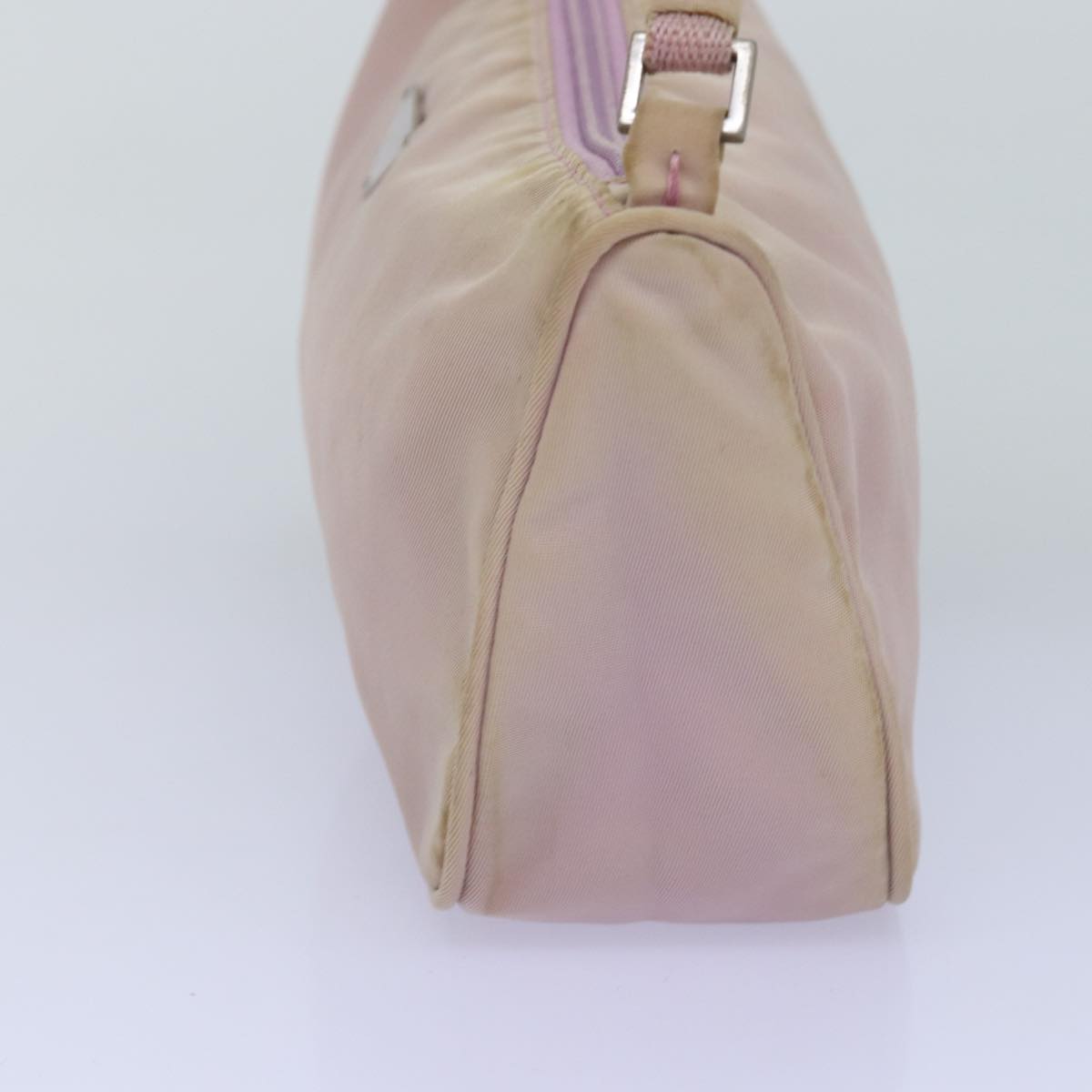 PRADA Accessory Pouch Nylon Pink Auth bs14799