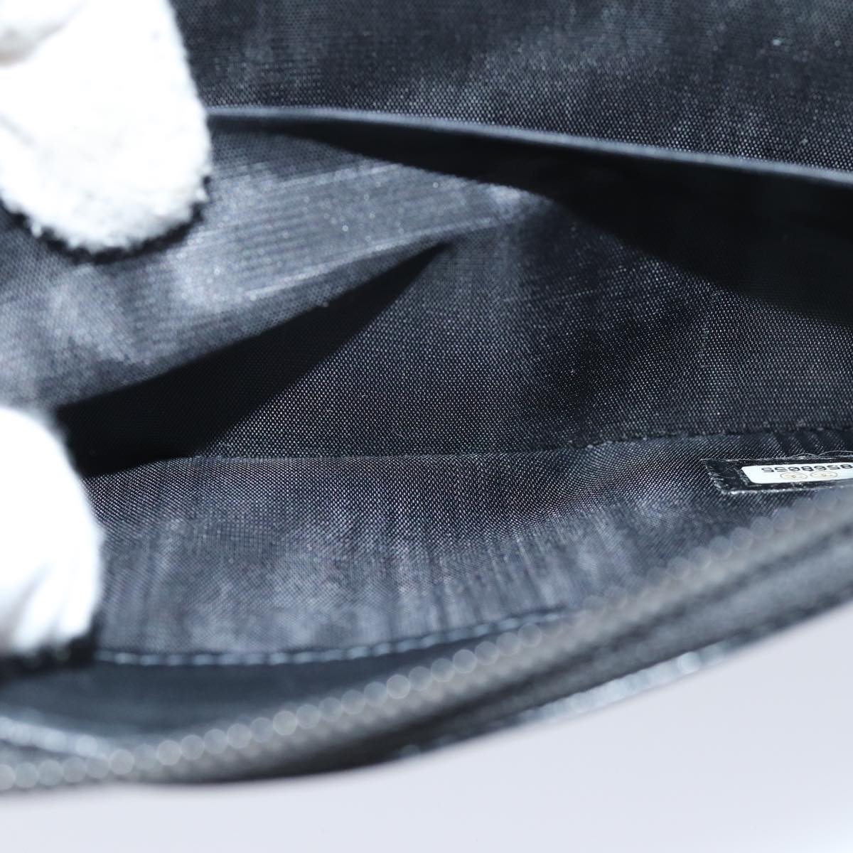 Top Quality Chanel COCO Mark Wallet Caviar Skin Black CC Auth bs14885